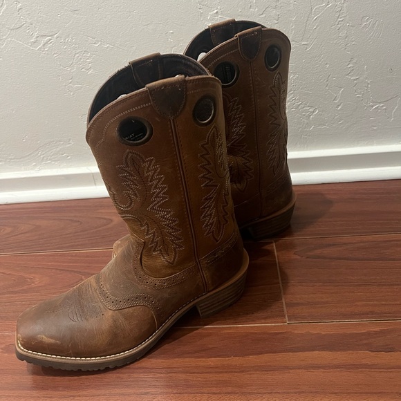 Ariat Hybrid Roughstock Square Toe Cowboy Boot - Picture 4 of 7